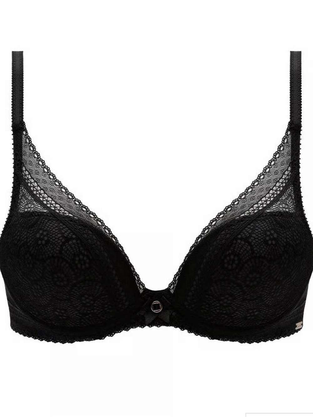 Chantelle Festive Lace Plunge Bra (PINK)